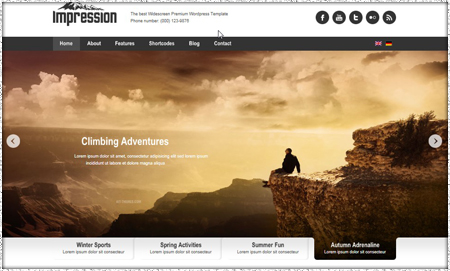 Example of business website image